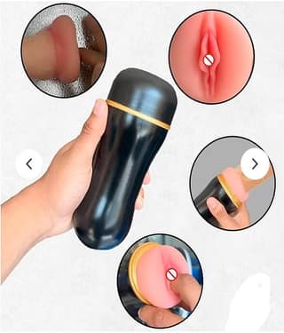 KNIGHTRIDERS PRESENT 7.5 INCH POCKET PUSSY TIGHT VAGINA MASTURBATION CUP FOR MALE