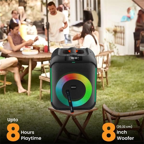 Gizmore T120 Thunder Bolt Party Speaker With Wireless Mic view 5