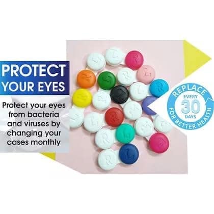 Md Multi Color New Contact Lens Case (Pack Of 50 Cases) (Plastic, Travel Accessories, Multicolor) view 4