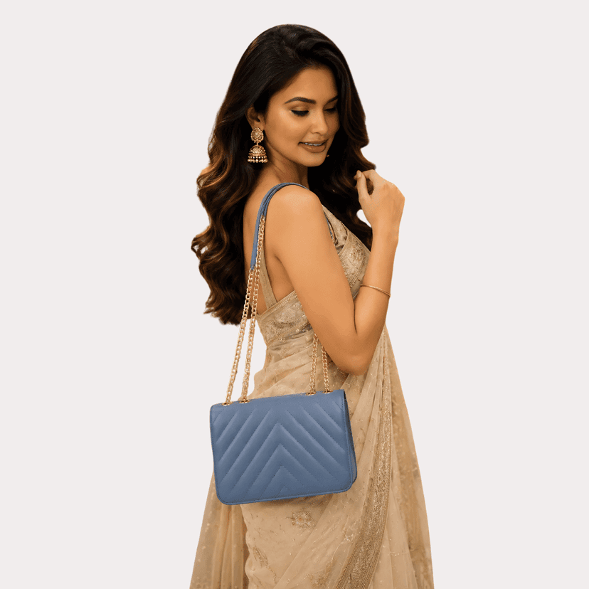 Royal Amethyst Quilted Luxe Handbag