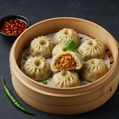 Steam Chicken Momos