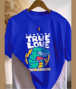 Leotude Men Cotton Blend Oversized Fit Printed T-Shirt ( Multicolor1 )