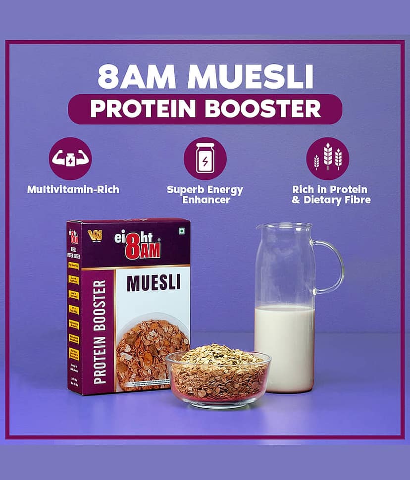 8AM Protein Booster Muesli 425 gm view 4
