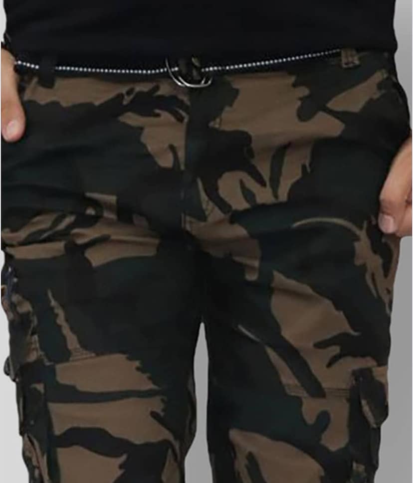 Urban Legends - Purple Cotton Regular-Fit Men's Cargos ( Pack of 1 ) view 2