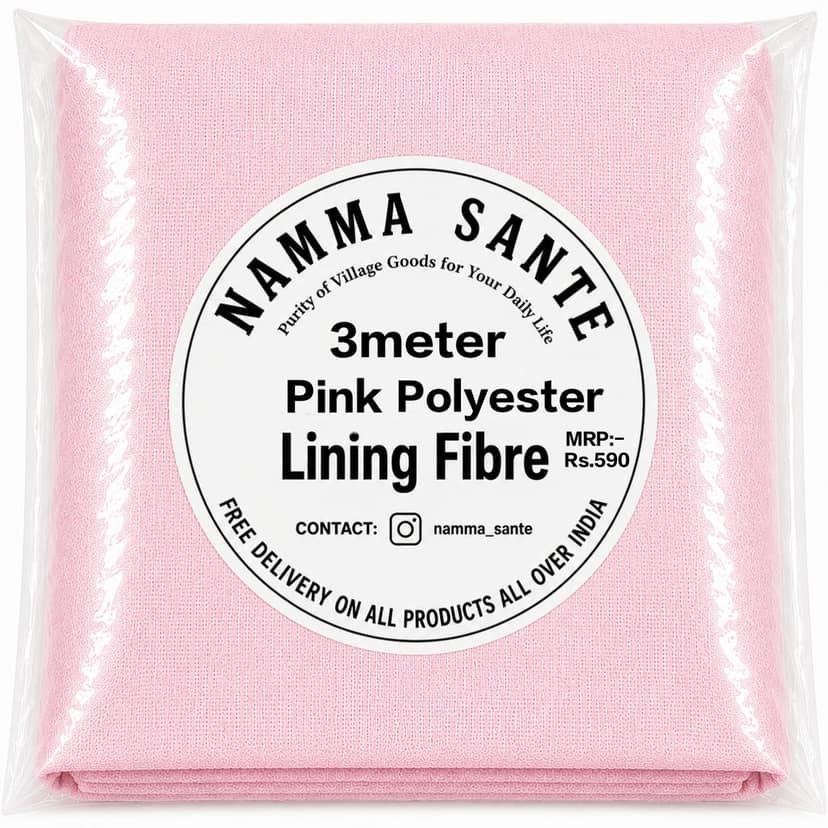 Pink Polyester Lining Fibre Chhota Panna, Pink Polyester Lining Cloth Chhota Panna, Pink Polyester Lining Fabric Chhota Panna, Pink Polyester Inner Lining Chhota Panna, Pink Polyester Lining Material Chhota Panna view 2