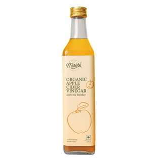 Miresi Natural & Organic Apple Cider Vinegar - With 2x Mother & Made with Himalayan Apples - Unfiltered & Unrefined - Supports Weight Loss, Promotes Skin Hydration, 500 ml Glass Bottle
