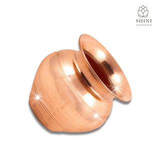 SHINI LIFESTYLE COPPER Kalash, lota, Tambe ka lota, ideal size lota, for pooja 9cm