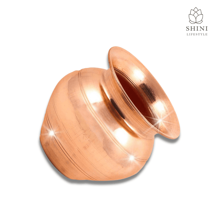 SHINI LIFESTYLE COPPER Kalash, lota, Tambe ka lota, ideal size lota, for pooja 9cm