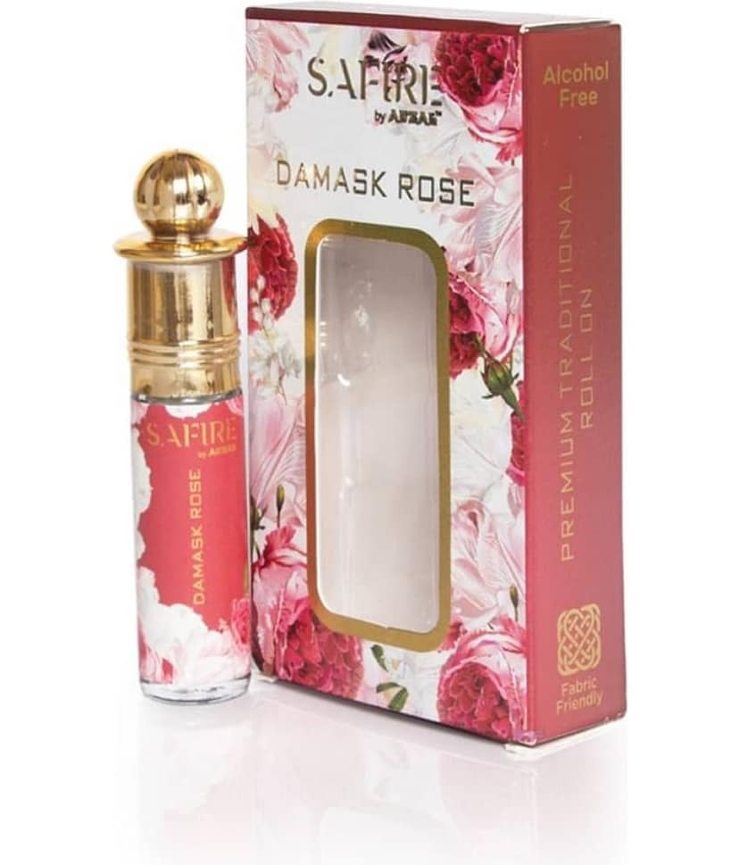 SAFIRE DAMASK ROSE & DIVINE ATTAR (COMBO PACK 6ML*2) ROLL-ON PERFUME OIL FOR MEN AND WOMEN view 2