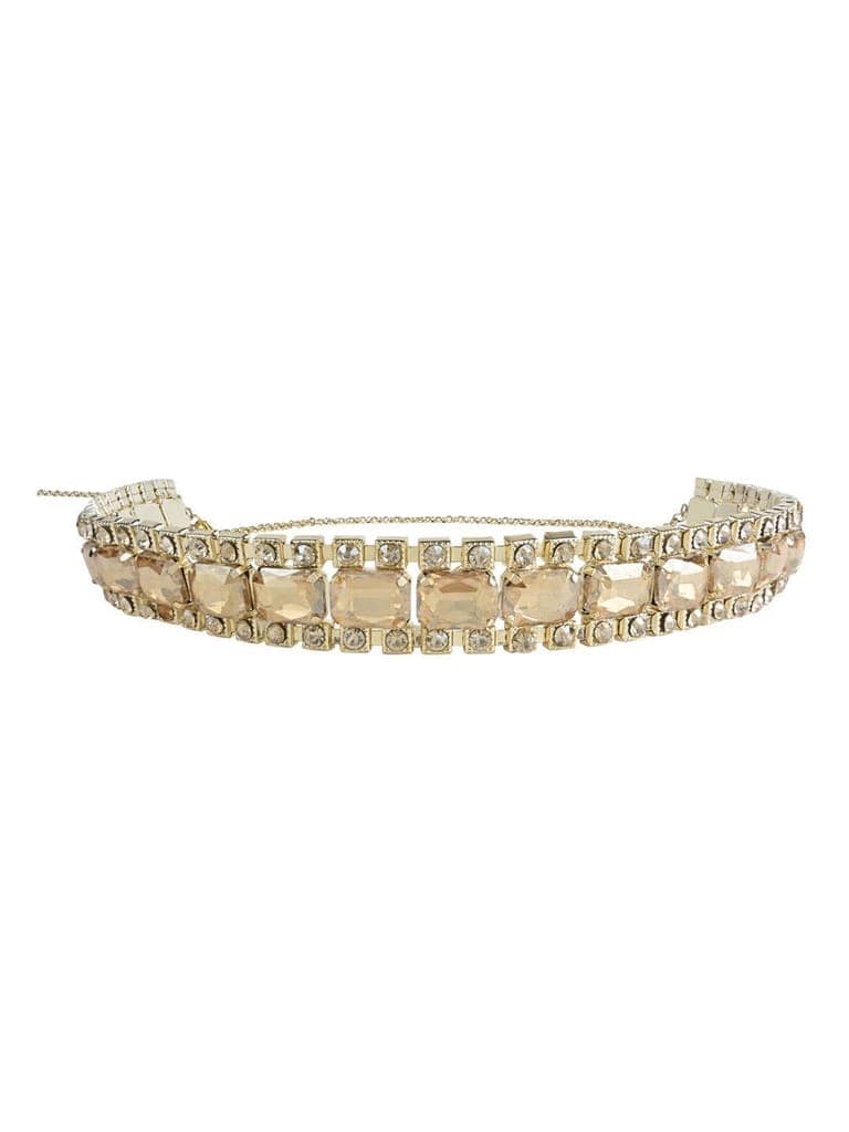 Gold stone studded belt view 3