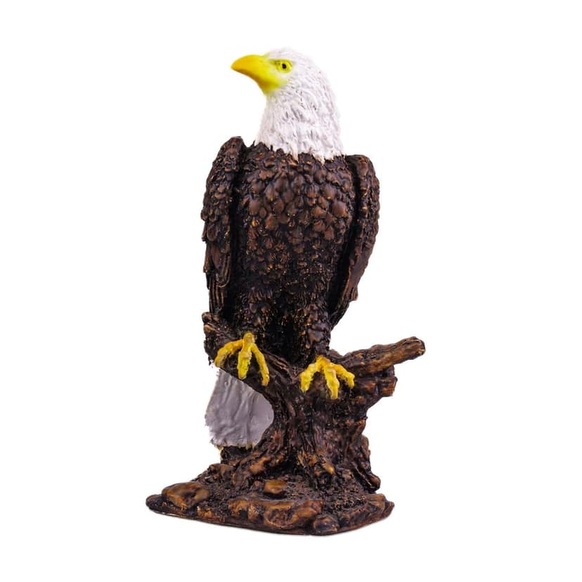 Artarium Mighty Resin Antique Eagle Statue Feng Shui Colourful Hawk Sculpture Garuda Figurine Vintage Showpiece for Home & Office Decor Vastu Rectification Gifting (Eagle Multicolor 8.66 Inch)