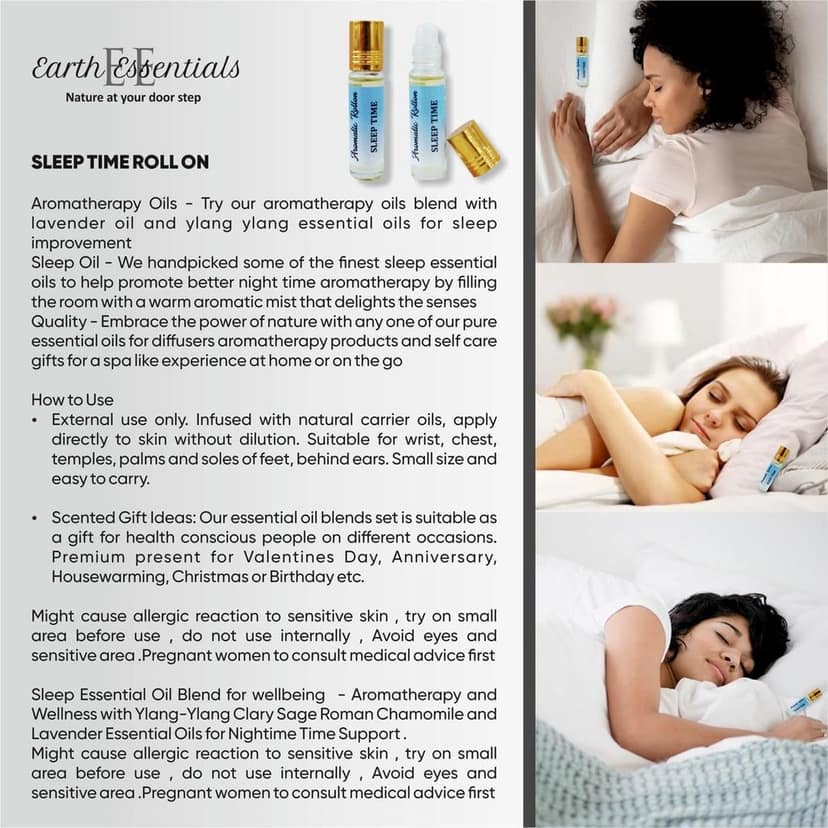 Aromatherapy Roll On Sleep Aid , Energy & Stress Away view 2