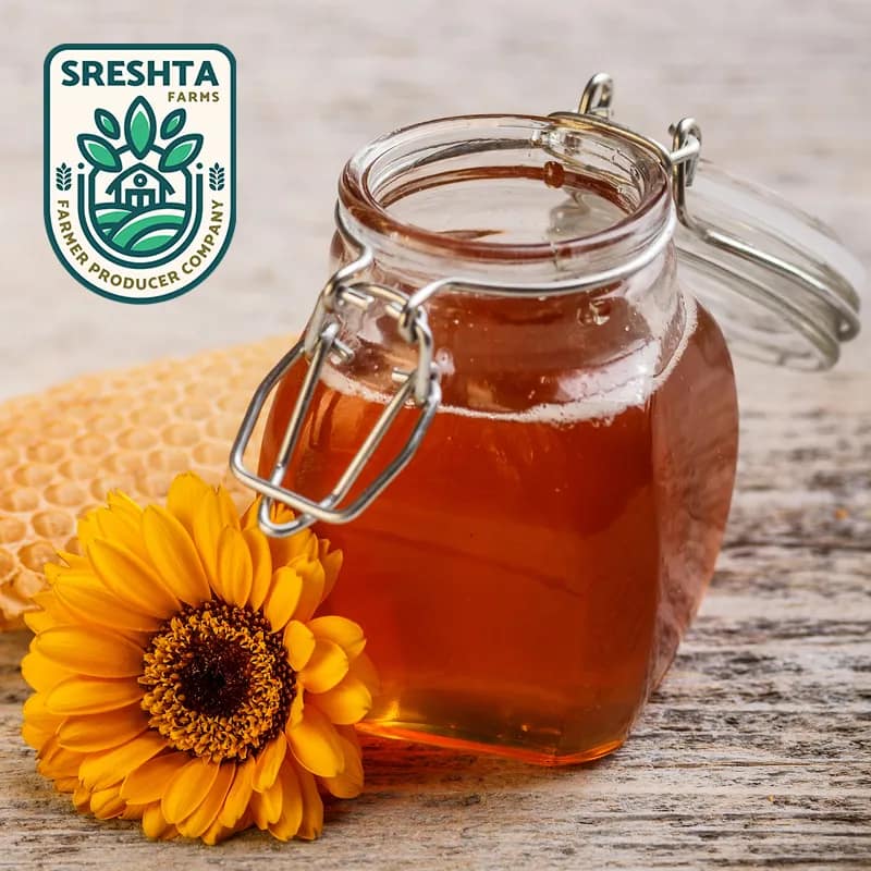 Sreshta Farms Organic Forest Raw Honey for Immunity & Health