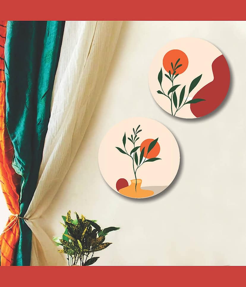 Saf Premium Floral wall hanging MDF Painting