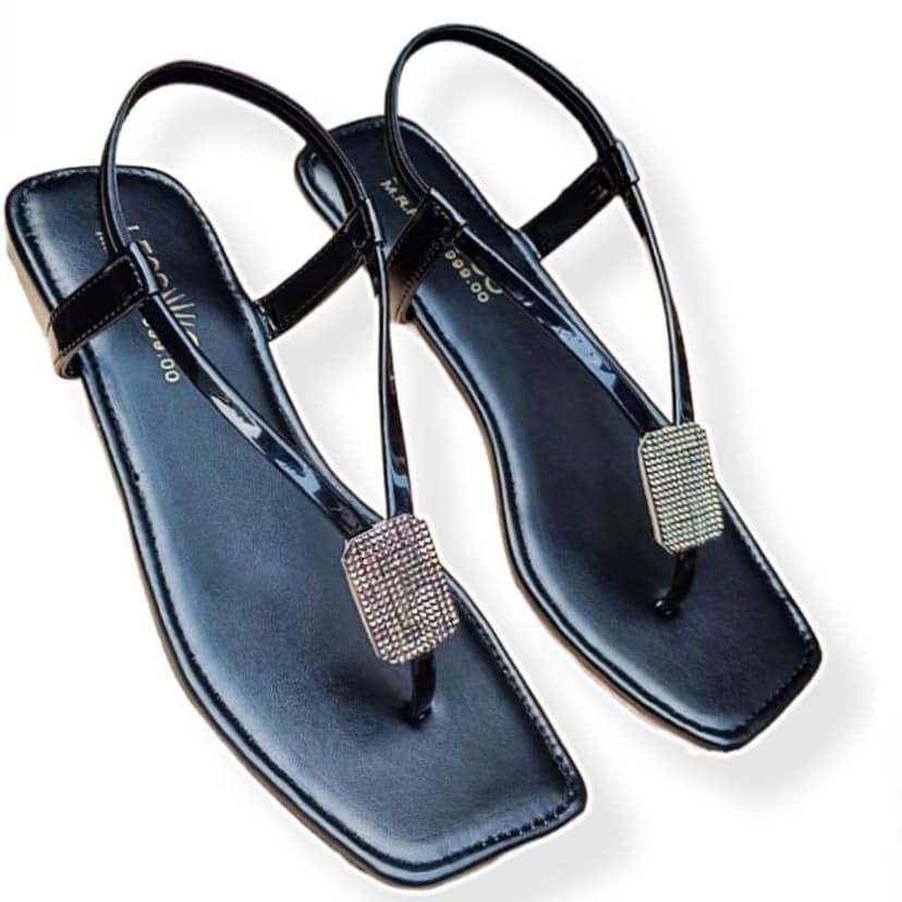 LEGS GO Women's Embellished Flat Sandal view 2