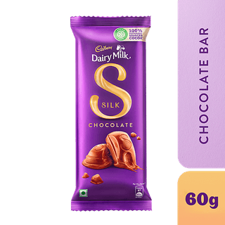 Cadbury Dairy Milk Silk Chocolate Bar, 60 Gm