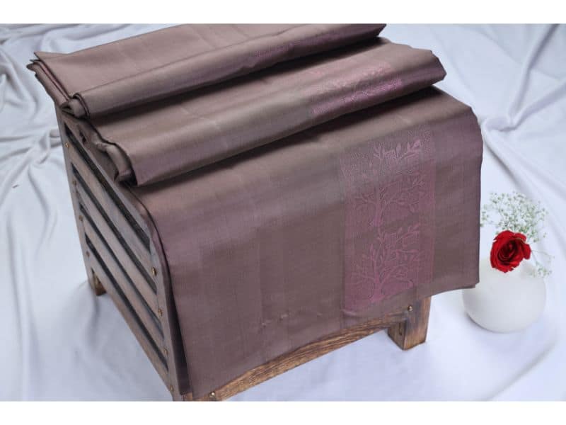 Coffee Soft Silk Saree