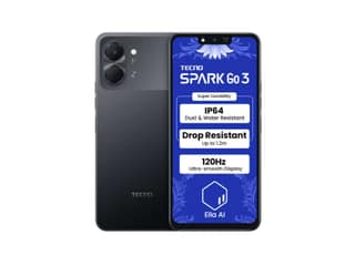 Tecno Spark Go 3 Smartphone, 4GB RAM, 64GB Storage - Ink Black