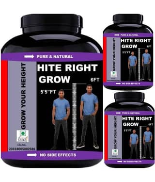 VITARA HEALTHCARE hite right grow banana flavor 0.3 kg Powder Pack of 3
