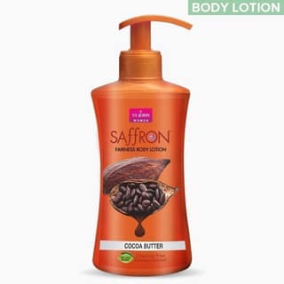 VI-JOHN Women Saffron Chemical Free Cocoa Butter Fairness Body Lotion With & Vitamin E - 250 M