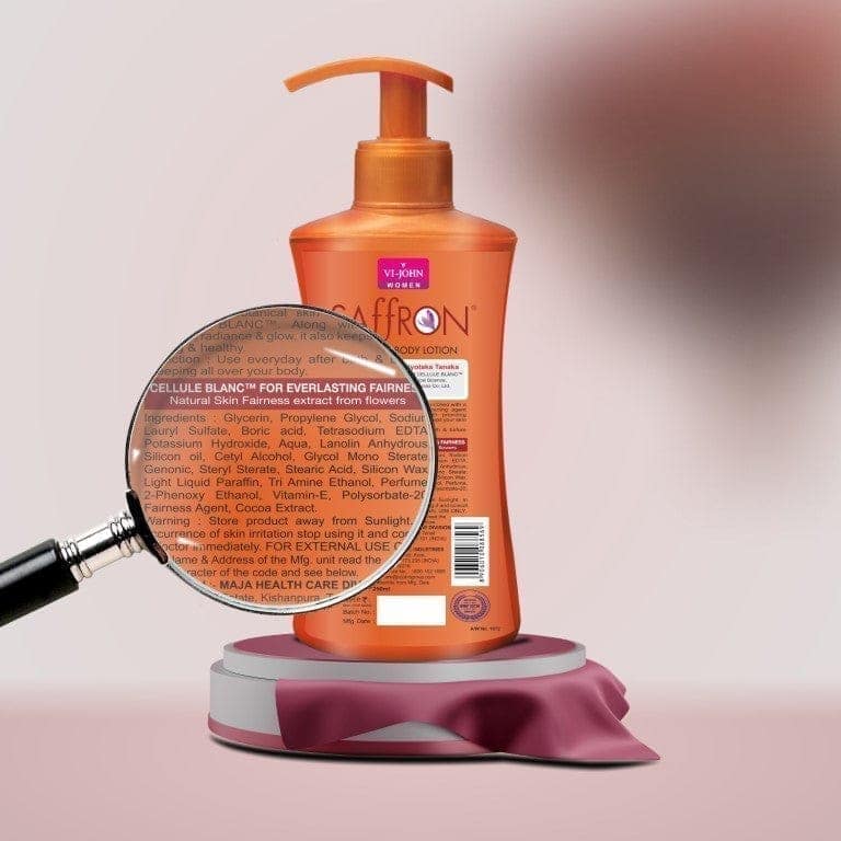 VI-JOHN Women Saffron Chemical Free Cocoa Butter Fairness Body Lotion With & Vitamin E - 250 M view 5