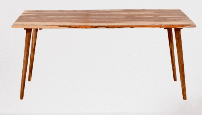 Jamani art craft; Tree House Sheesham Wood 6 Seater Dining Table for Home | Wooden Dining Table for Dining Room | Living Room Dining Table | Solid Wood Restoration and Cafe Dining Table | Natural Wood
