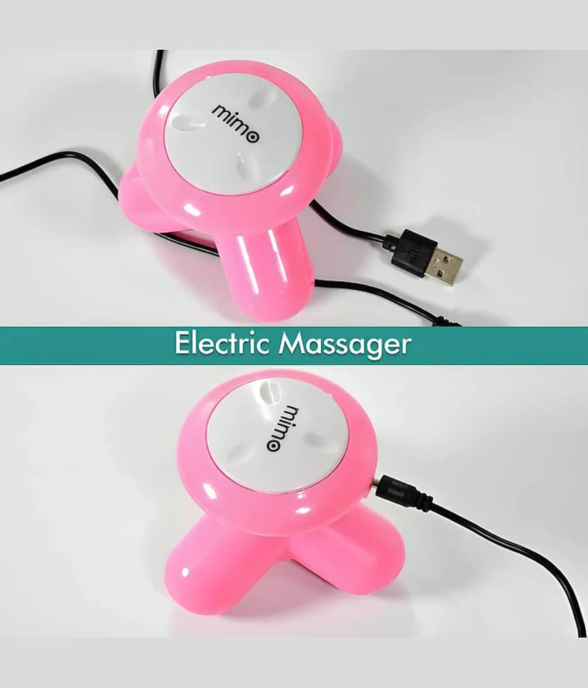 Acupressure Electric Mini Full Body Vibration Massager mimo mini vibration full body massager slimming body massager For pain relief with USB Port (Multicolor) view 2