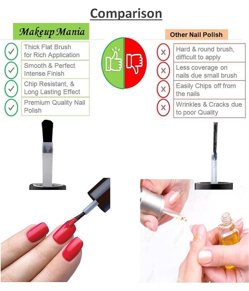 Makeup Mania Nail Polish Set of 12 Pcs, Nail Paint of 6ml each x 12 Pcs, MultiColor Combo Set No.106 view 2