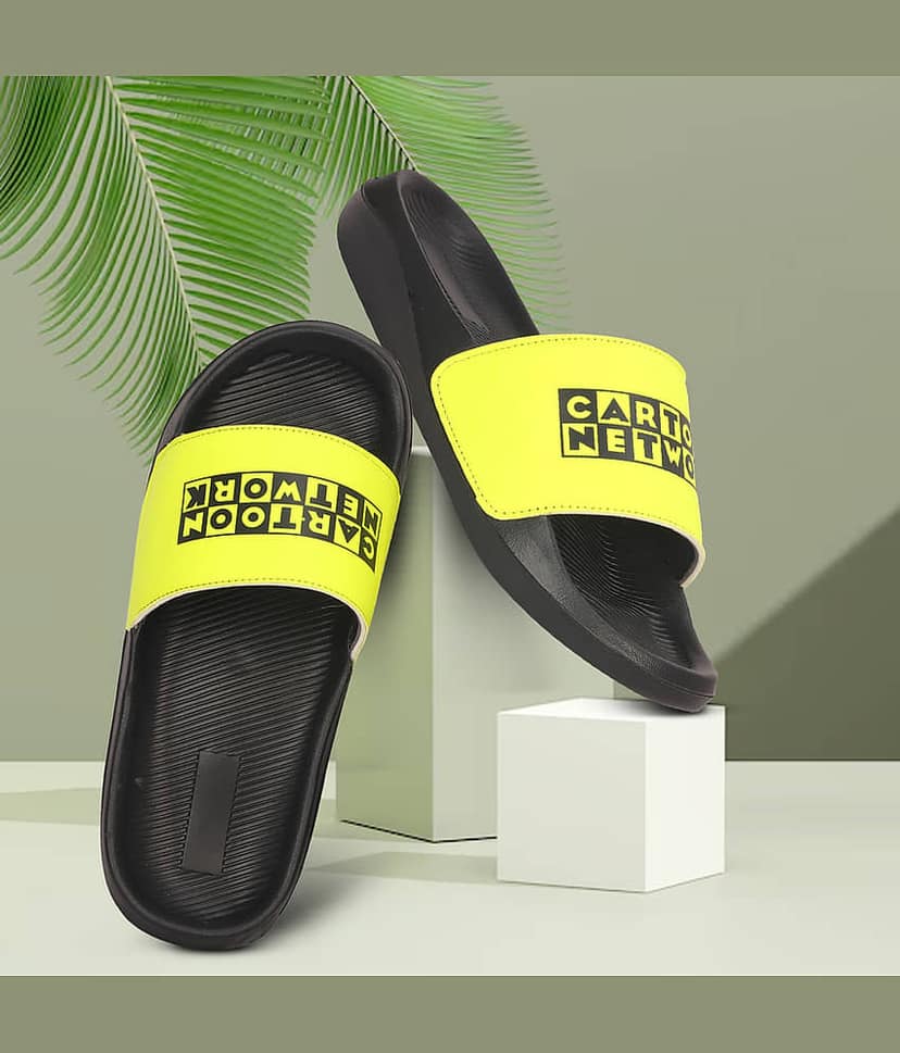 PERY PAO Green Men's Slide Flip Flop