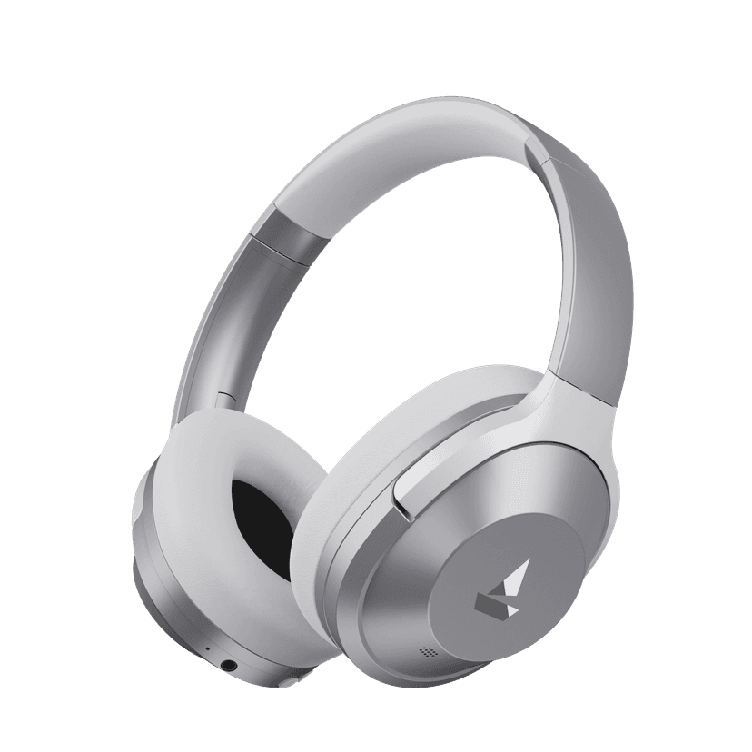 boAt Nirvana 751 ANC | Wireless Headphone with 40 mm drivers, 65 Hours (54 Hours with ANC), Type C, Dual Compatibility Sterling Silver