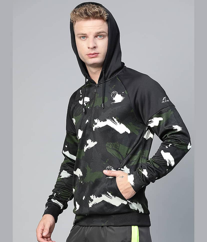 Alcis Olive Polyester Sweatshirt Single Pack view 2
