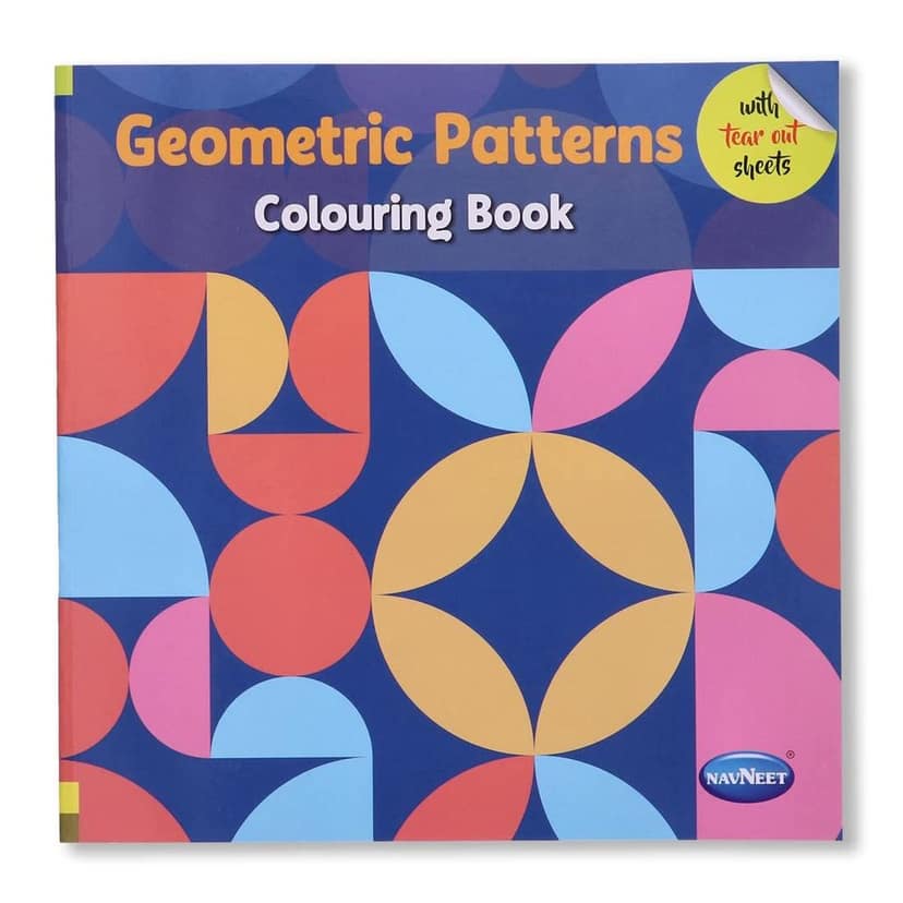 Navneet Geometric Pattern Colouring Book for Beginners and Adults [Perfect Paperback] Navneet Education Limited