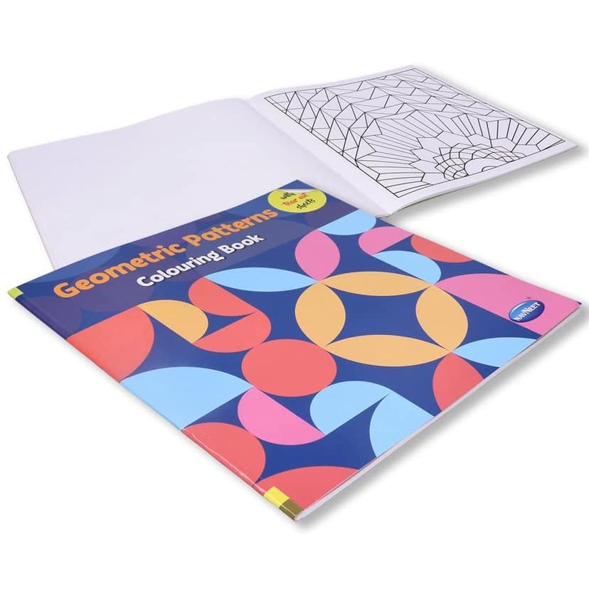 Navneet Geometric Pattern Colouring Book for Beginners and Adults [Perfect Paperback] Navneet Education Limited view 8