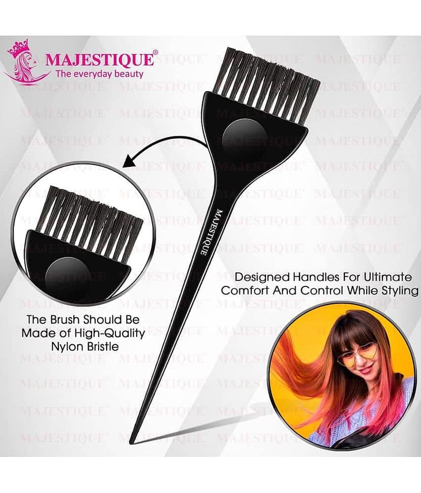 Majestique Professional Wide Hair Dye Brush, Coloring Applicator for Men & Women - Color May Vary view 2