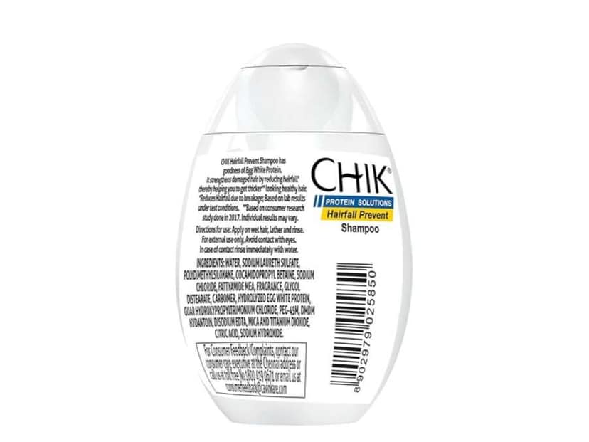 Chik Protein Solution Hairfall Prevent Shampoo, With Goodness Of Egg White, For Thick And Healthier Hair, For Men and Women, 175 ml view 2