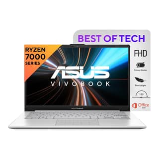 ASUS Vivobook Go 14, AMD Ryzen 3 7320U, 8GB RAM, 512GB SSD, FHD, 14"/35.56cm, Windows 11, MS Office 2021, Silver, 1.38KG, E1404FA-NK321WS, 42WHr, Thin and Light Laptop ASUS Vivobook Go 14, AMD Ryzen 3 7320U, 8GB RAM, 512GB SSD, FHD, 14"/35.56cm, Windows