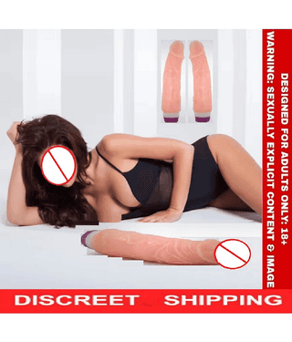 9" Long & Soft Sexy Real Felling SKIN Colored Vibrating Dildo For Sexy Girls Vagina - By sex tantra