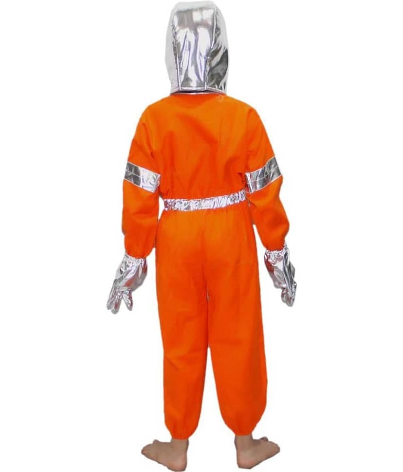 Kaku Fancy Dresses Space Astronaut Cosplay Costume -Orange, 8-10 Years, For Boys & Girls view 2