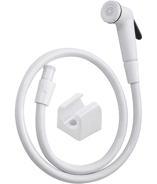 Bathfax PVC Health Faucet with 1 m Hose Pipe and Wall Hook Plastic(ABS) Health Faucet (Water Sprayer)
