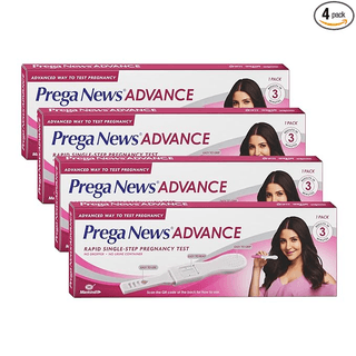 Mankind Prega News Advance HCG Home Pregnancy Test Midstream Urine Test Kit One Step Pregnancy Test Easy to Use Accurate Result in Just 3 Minutes x Pack of 1 (4)