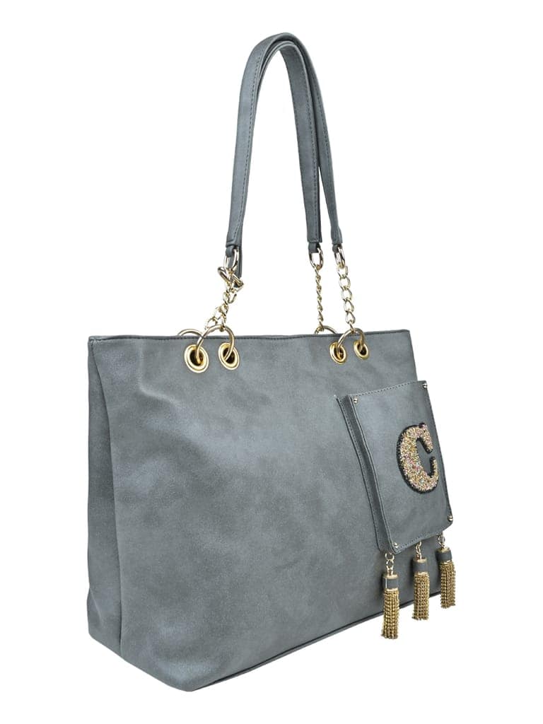 Vdesi Initial Pocket Tote view 3