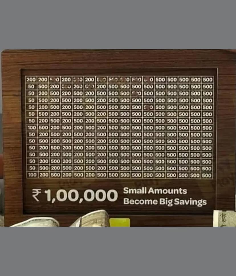 Wooden Piggy Money Bank Saving Box With Saving Target Upto 1 Lakh (Brown)