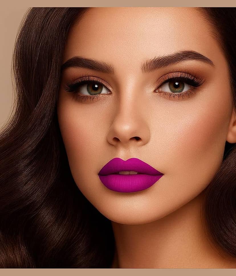 BLUSHIS Purple Matte Smudge Free Liquid Lipstick ( Pack of 1 ) view 2