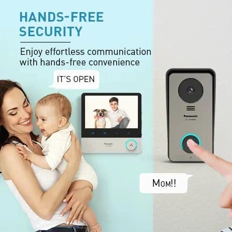 Panasonic VL-SA70SX Video Intercom System | Home & Office | Sensor Integration | Color Night Vision | Picture Recording Feature | Video Recording with additional SD Card | Includes Room Monitor (VL-VA500SX) & Door Station (VL-VA500SX) view 7