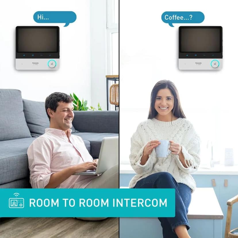 Panasonic VL-SA70SX Video Intercom System | Home & Office | Sensor Integration | Color Night Vision | Picture Recording Feature | Video Recording with additional SD Card | Includes Room Monitor (VL-VA500SX) & Door Station (VL-VA500SX) view 9