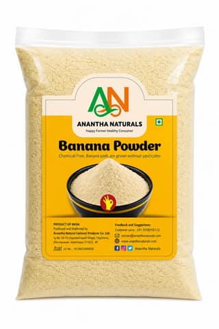 Dry banana powder