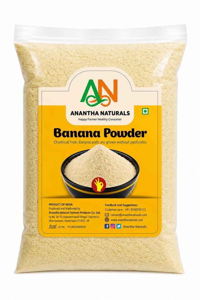 Dry banana powder