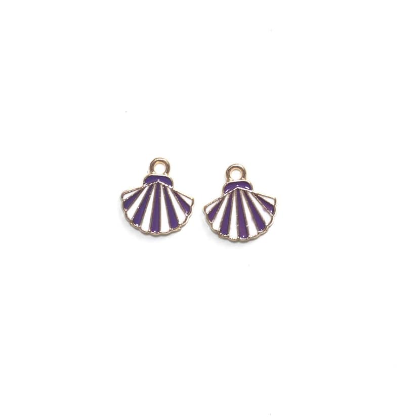 Rack Jack Y2K Charm Pendant - Sea Shell - Purple view 4