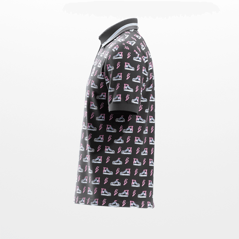 AH Sneaker Head Black Classic Polo view 5
