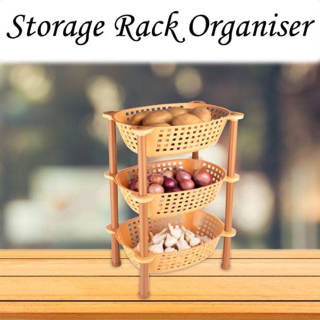 MULTIPURPOSE PLASTIC STORAGE RACK ORGANISER view 2